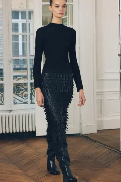 FALDA MIDI COMBINADA