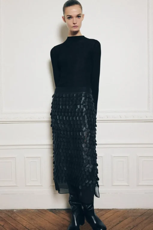 FALDA MIDI COMBINADA