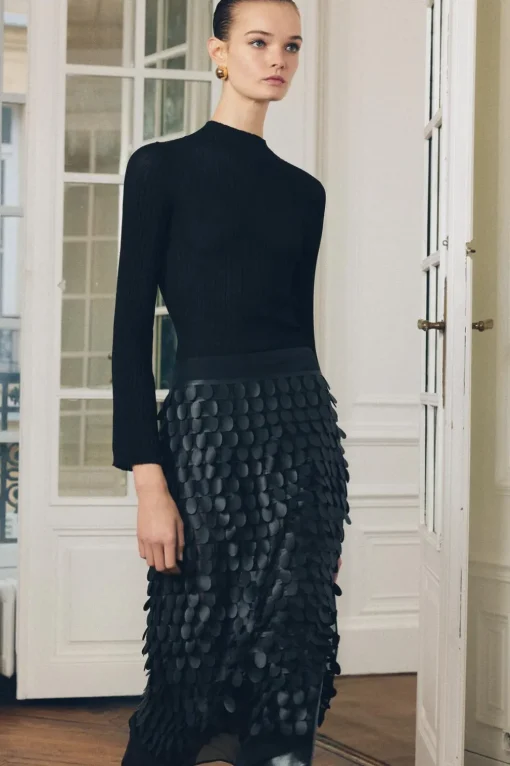 FALDA MIDI COMBINADA