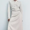 FALDA MIDI CREMALLERA ZW COLLECTION