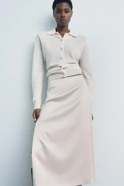 FALDA MIDI CREMALLERA ZW COLLECTION