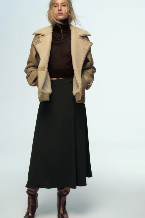 FALDA MIDI CREPE