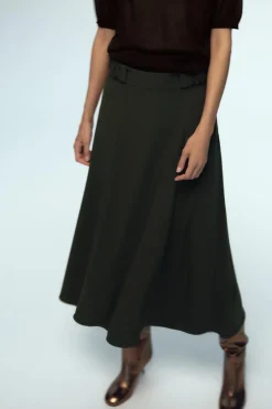 FALDA MIDI CREPE