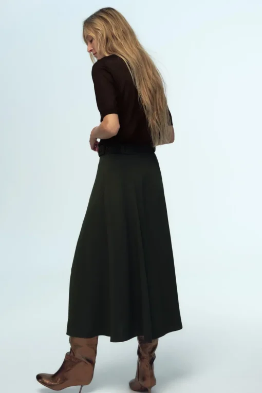 FALDA MIDI CREPE