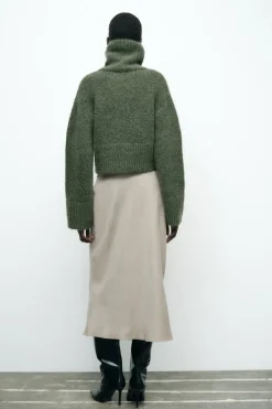 FALDA MIDI EFECTO ANTE