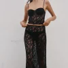 FALDA MIDI ENCAJE
