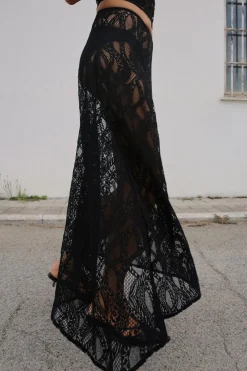 FALDA MIDI ENCAJE