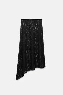 FALDA MIDI ENCAJE