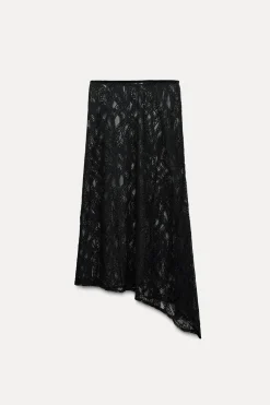 FALDA MIDI ENCAJE
