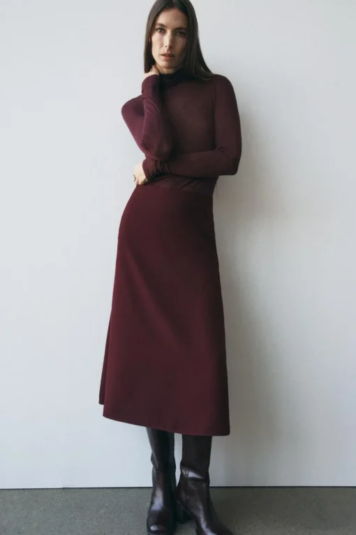 FALDA MIDI GODETS ZW COLLECTION