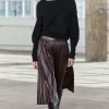 FALDA MIDI PLISADA ZW COLLECTION