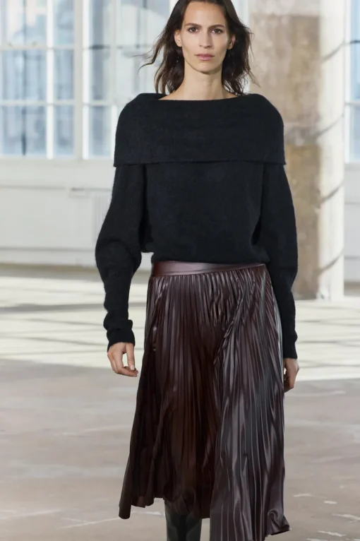 FALDA MIDI PLISADA ZW COLLECTION