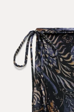 FALDA MIDI TUL ESTAMPADO