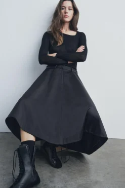 FALDA MIDI VOLUMEN ZW COLLECTION