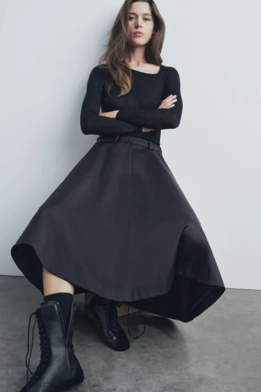 FALDA MIDI VOLUMEN ZW COLLECTION