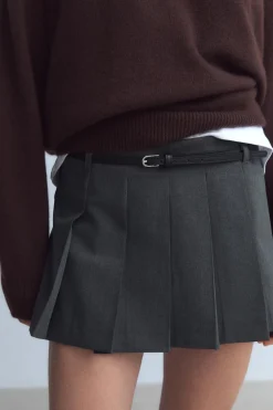 FALDA PANTALÓN TABLAS CINTURÓN