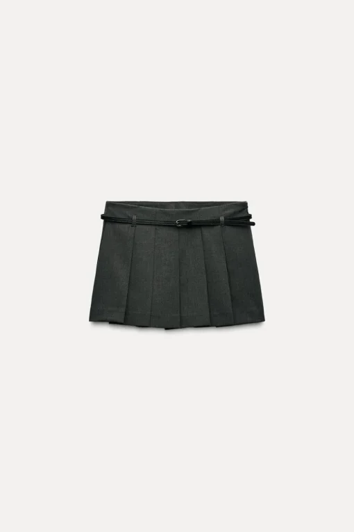 FALDA PANTALÓN TABLAS CINTURÓN