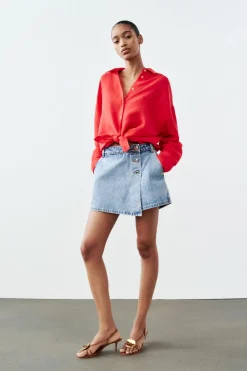 FALDA PANTALÓN Z1975 DENIM CRUZADA