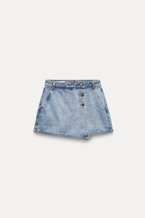 FALDA PANTALÓN Z1975 DENIM CRUZADA