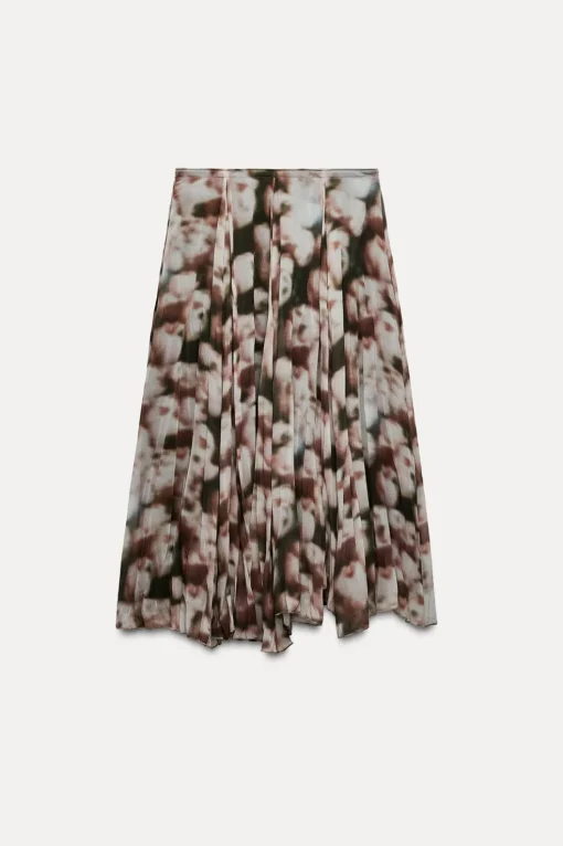 FALDA TABLAS ESTAMPADA ZW COLLECTION