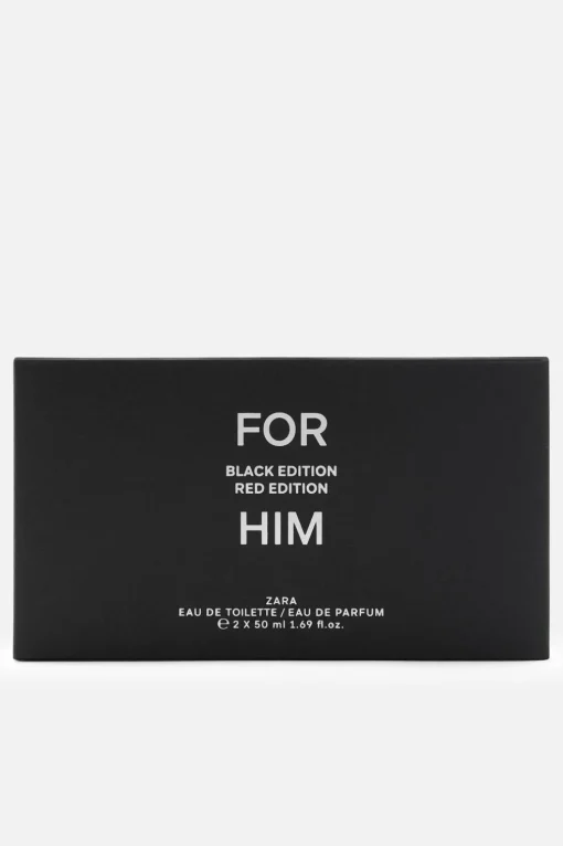 FOR HIM + FOR HIM RED EDITION EDP 2X 50ML (1.69 FL. OZ)