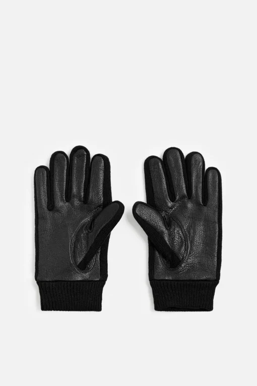 GUANTES PIEL COMBINADOS