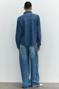 JEANS TRF RELAXED OVERSIZE TIRO MEDIO