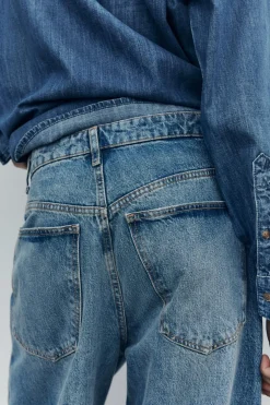 JEANS TRF RELAXED OVERSIZE TIRO MEDIO