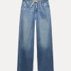 JEANS TRF RELAXED PIJAMERO TIRO MEDIO