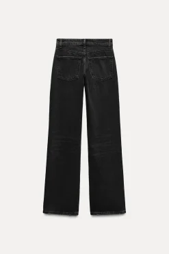 JEANS TRF WIDE LEG TIRO MEDIO