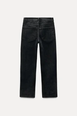 JEANS ZW COLLECTION BOOTCUT CROPPED TIRO ALTO FLOCADO
