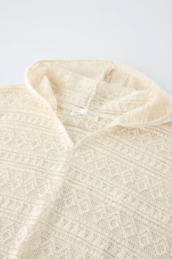 KAFTAN CAPUCHA ENCAJE