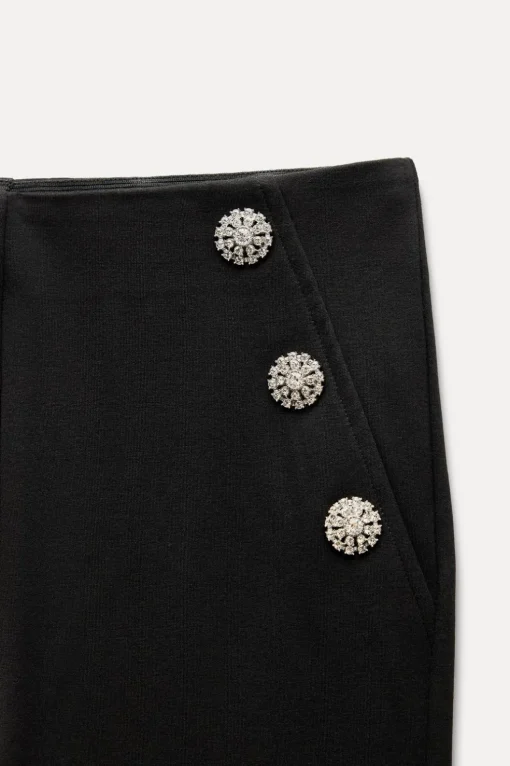 LEGGINGS BOTONES JOYA TIRO MEDIO