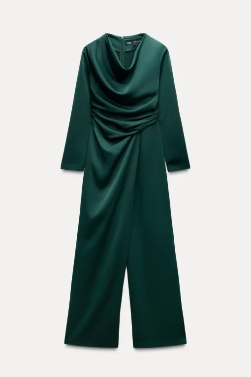 MONO CREPE PLIEGUES CINTURA