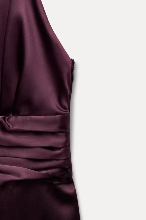 MONO LARGO HALTER FRUNCE