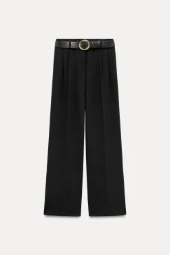 PANTALÓN ANCHO PINZAS CINTURÓN