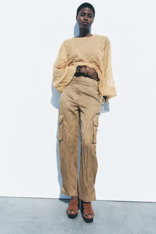 PANTALÓN CARGO ARRUGADO ZW COLLECTION