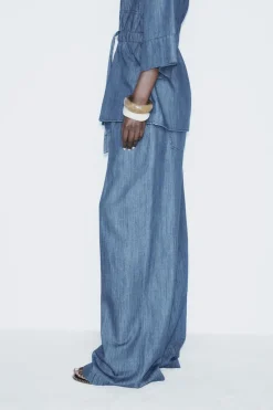 PANTALÓN DENIM Z1975 FLUIDO WIDE LEG