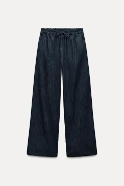PANTALÓN EFECTO DENIM BANDA LATERAL