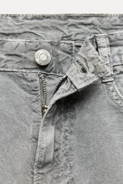 PANTALÓN FLUIDO ANCHO EFECTO DENIM