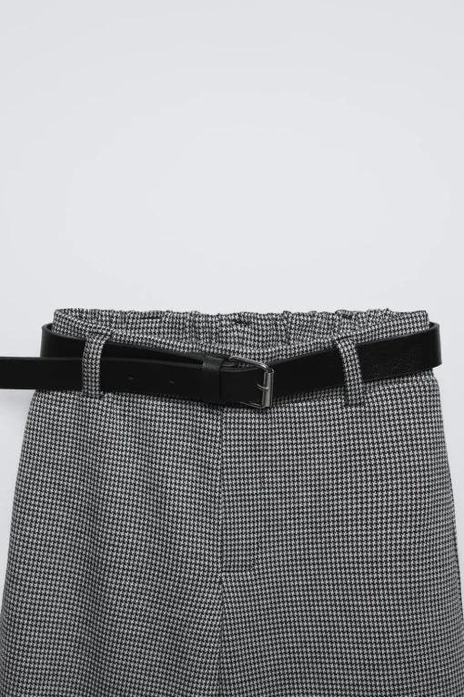 PANTALÓN JACQUARD CINTURÓN