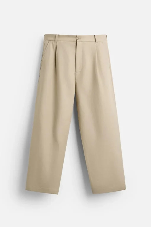PANTALÓN STRAIGHT FIT PLIEGUES