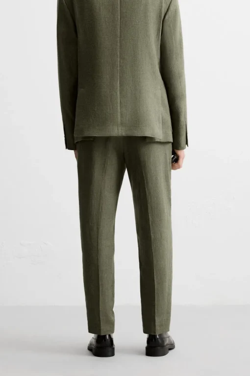 PANTALÓN TRAJE ALGODÓN - LINO