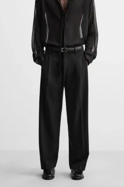 PANTALON RELAXED FIT PLIEGUES