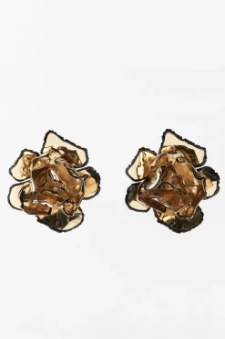 PENDIENTES FLOR ESMALTADA