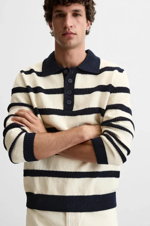 POLO PUNTO JACQUARD RAYAS