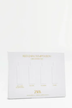 RED ZARA TEMPTATION DISCOVERY SET 4 X10ML (1.3 FL. OZ).