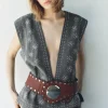 SHORTS BORDADOS CON LINO ZW COLLECTION