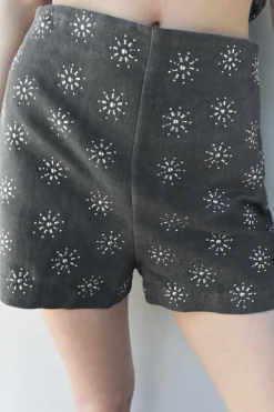 SHORTS BORDADOS CON LINO ZW COLLECTION