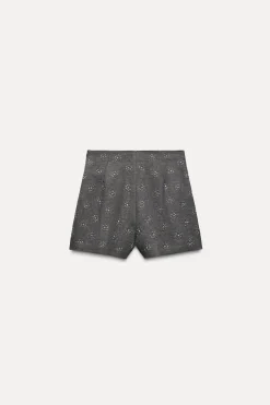 SHORTS BORDADOS CON LINO ZW COLLECTION